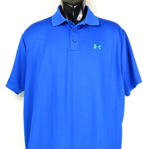 Under Armour Men's Size XL Royal Blue Dri Fit Athletic Polo Shirt NWOT